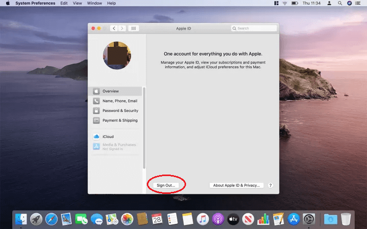 factory reset macOS Catalina