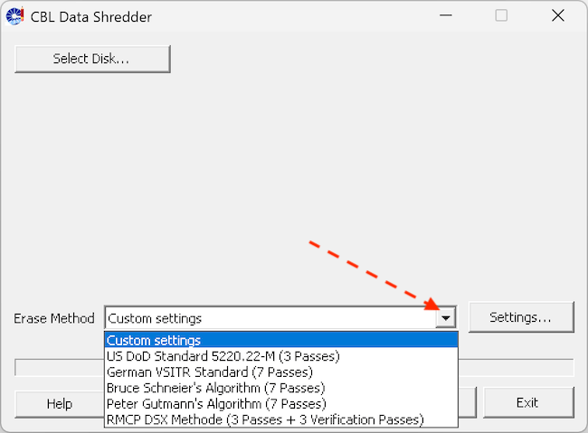 how to use CBL Data Shredder