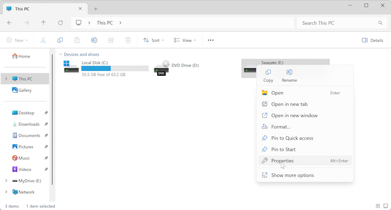 Seagate drive read-only on Windows 11/10