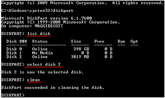 disk wipe on Windows server 2016
