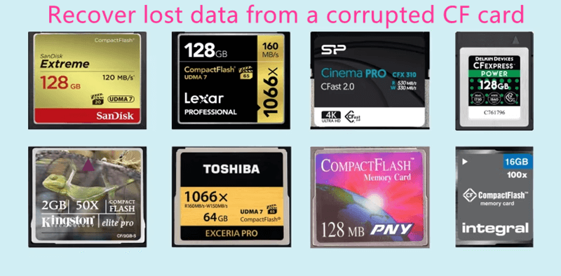 recover lost data from corrupted CF card