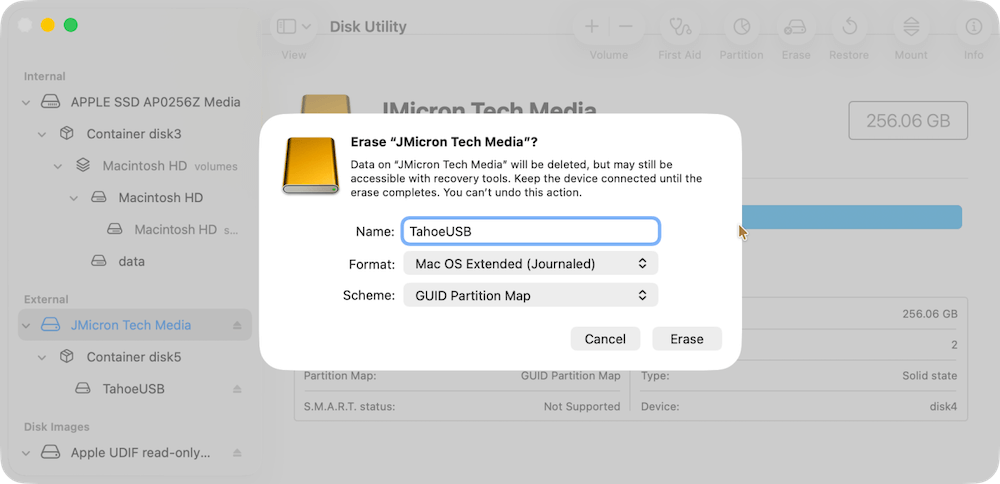 create bootable USB on Mac