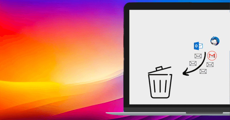 permanently remove emails from local hard drive