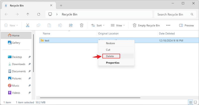 permanently delete zip, dmg, rar documents