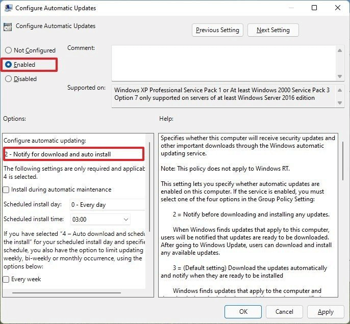 Guide: Disable or Enable Automatic Updates on Windows 11