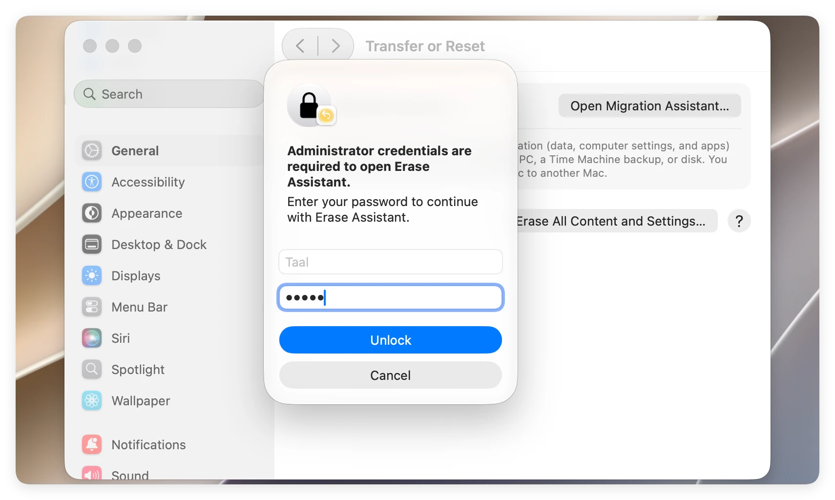How to factory reset macOS 27 Golden Gate, reset macOS 27