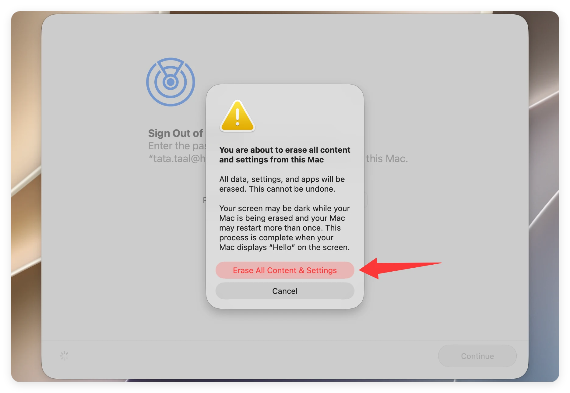 How to factory reset macOS 27 Golden Gate, reset macOS 27