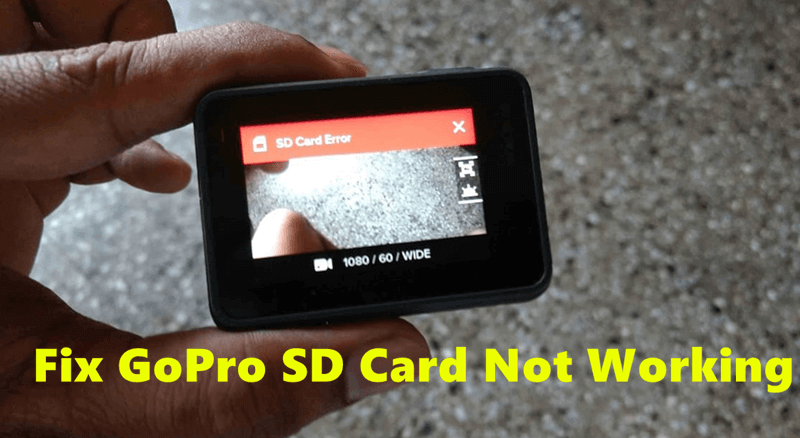 Fix the GoPro SD Card Not Working
