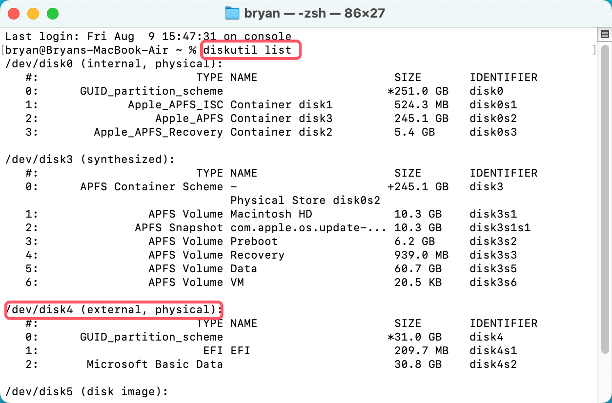 format a drive to FAT32 on Mac