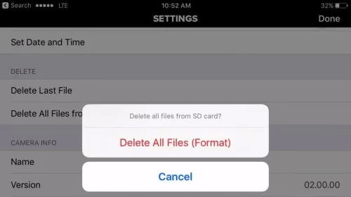 permanently delete photos/videos from GoPro digital camera on Mac