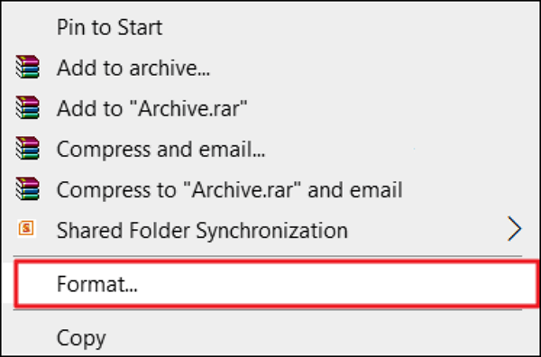Format the Hard Drive
