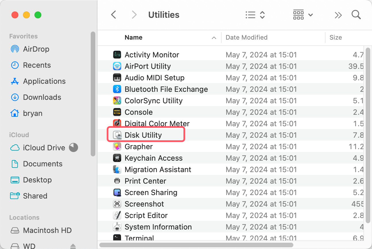 Format WD External Hard Drive on Mac on Mac