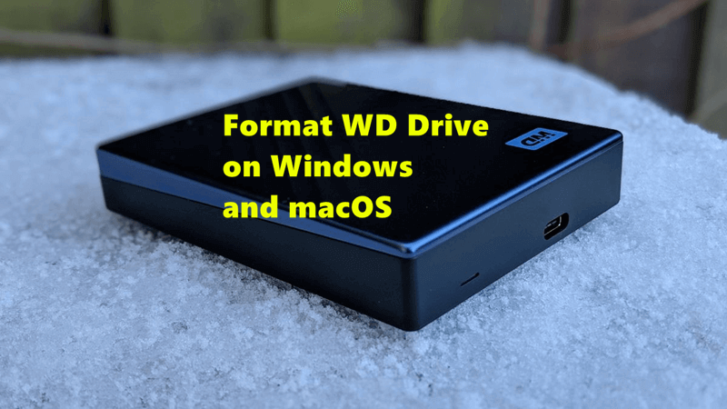 format WD External Hard Drive