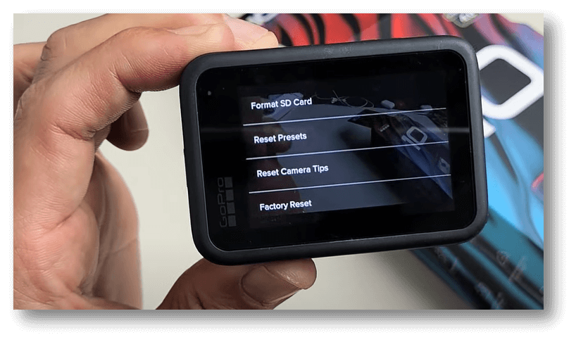 Factory reset GoPro HERO9 Black