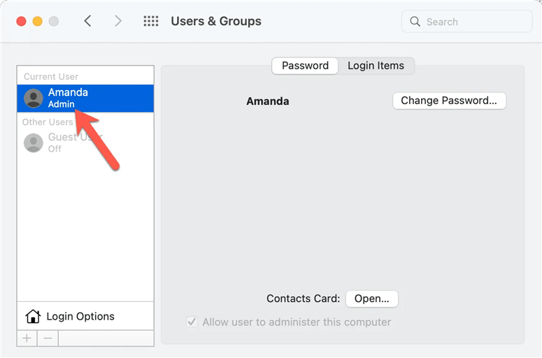 Administrator Account on Mac