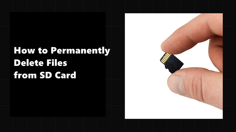 permanently delete files from SD card