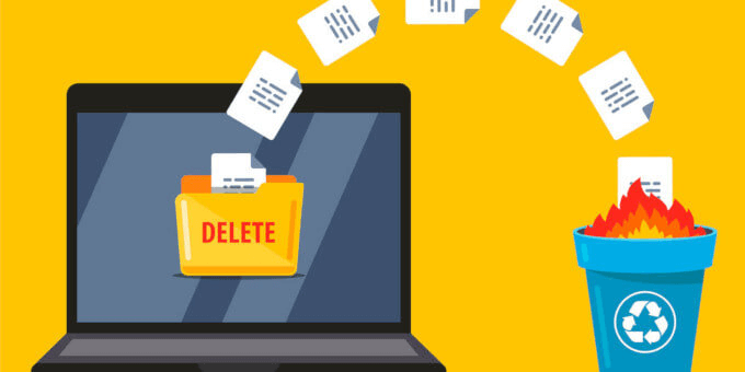 Permanently Delete Financial Documents
