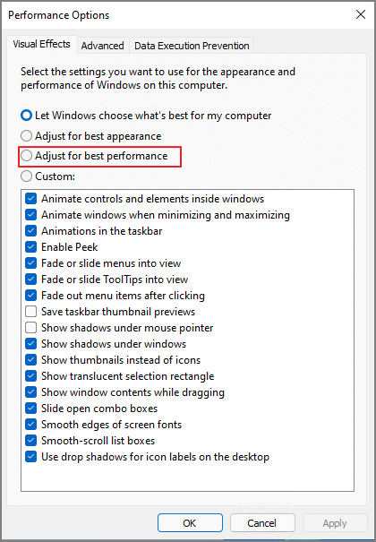 Reduce Windows 11 Memory Usage
