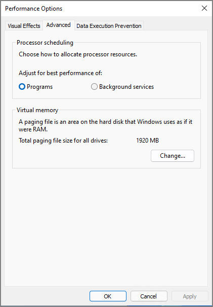 Reduce Windows 11 Memory Usage