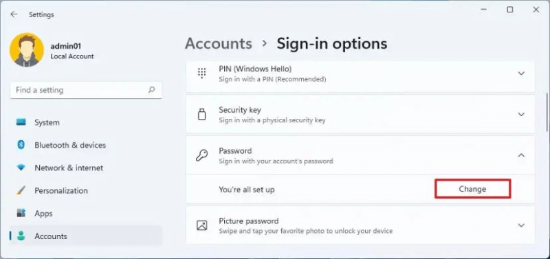 remove login password on Windows 11 PC