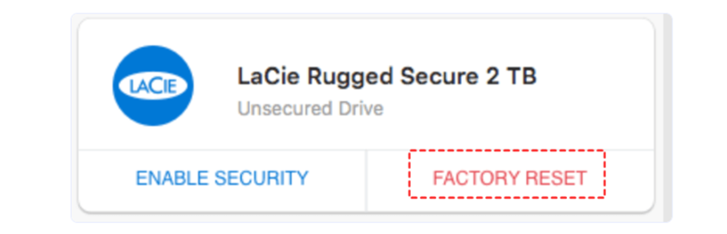 Wipe LaCie External Hard Drive