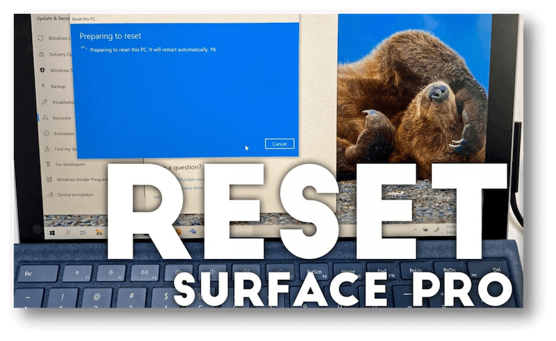 factory reset Surface Pro
