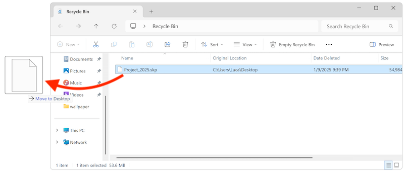 recover lost Sketch files