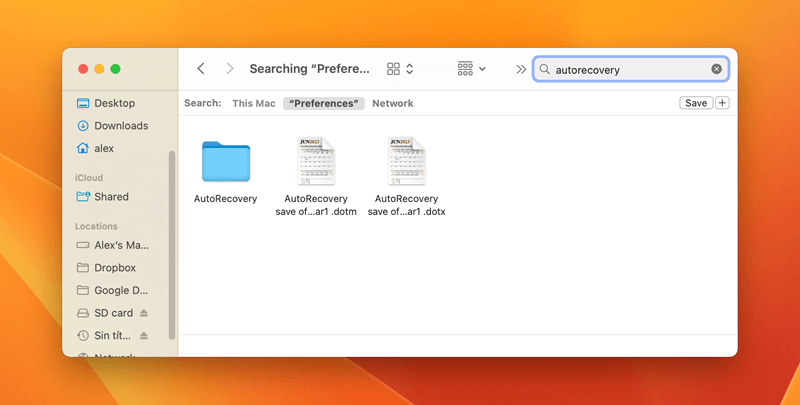 recover lost Word documents on Mac