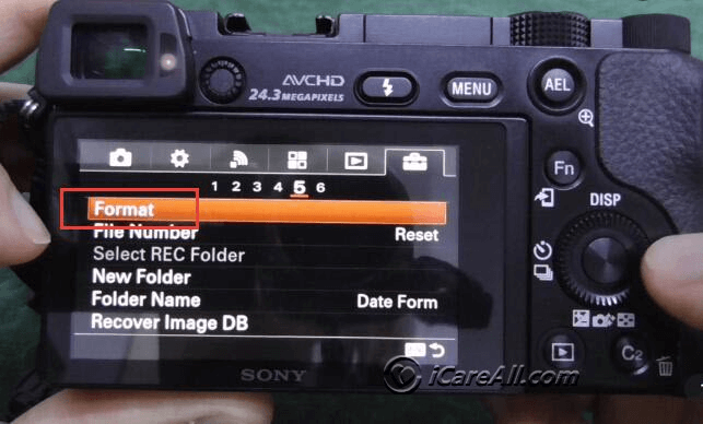 Sony Cybershot camera data erasure