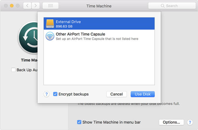 Back up Mac to Samsung portable SSD with Time Machine