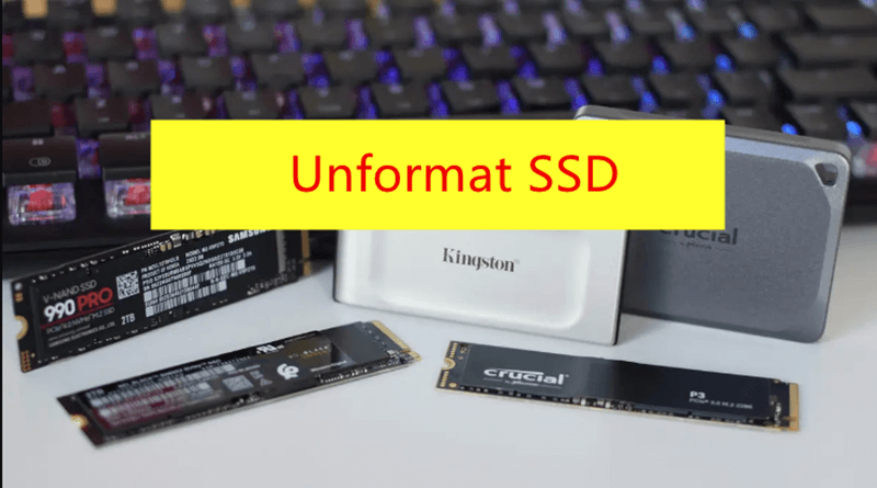 recover lost data from formatted SSD