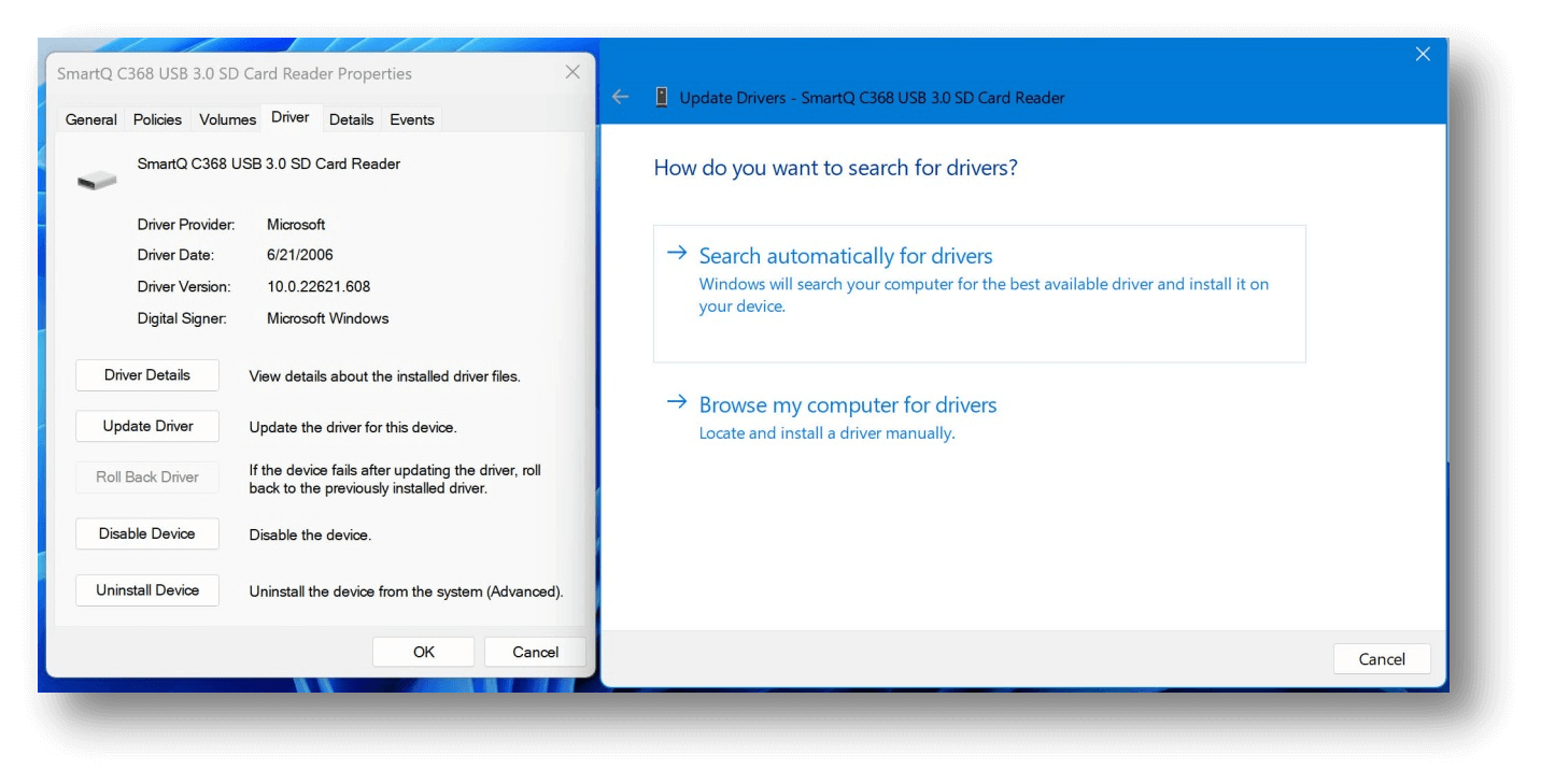 Update or Reinstall the Drivers