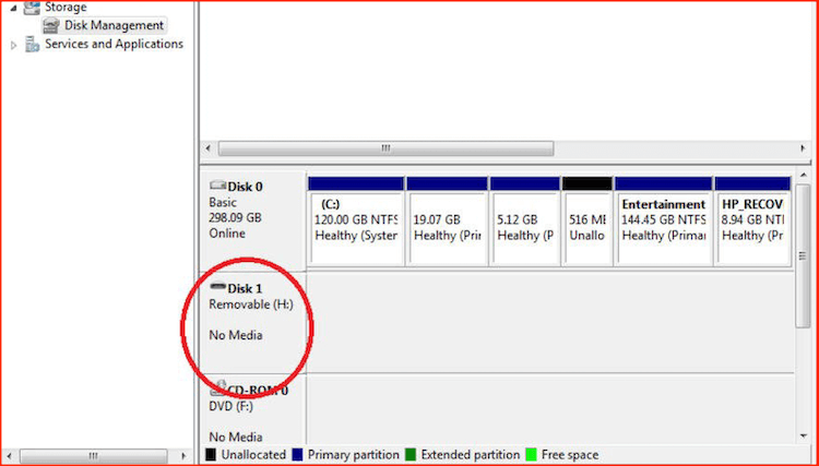 fix inaccessible USB flash drive