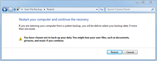 factory reset Windows 7