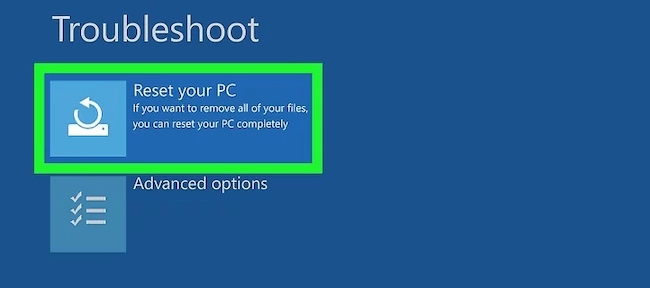 factory reset Surface Pro