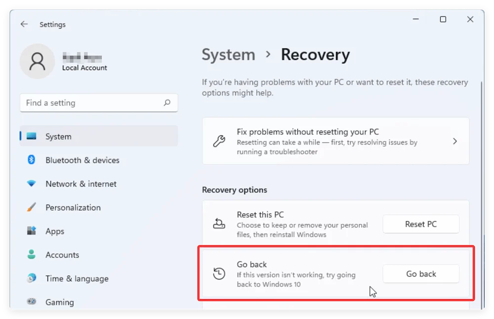 recover files deleted while updating Windows 11 26H2