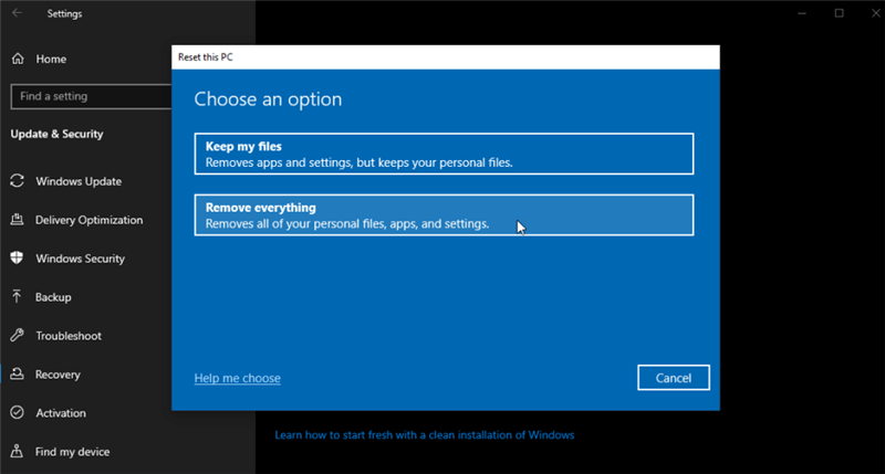 erase system hard drive partition