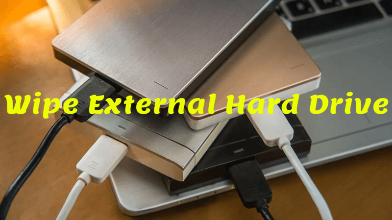 wipe external hard drive
