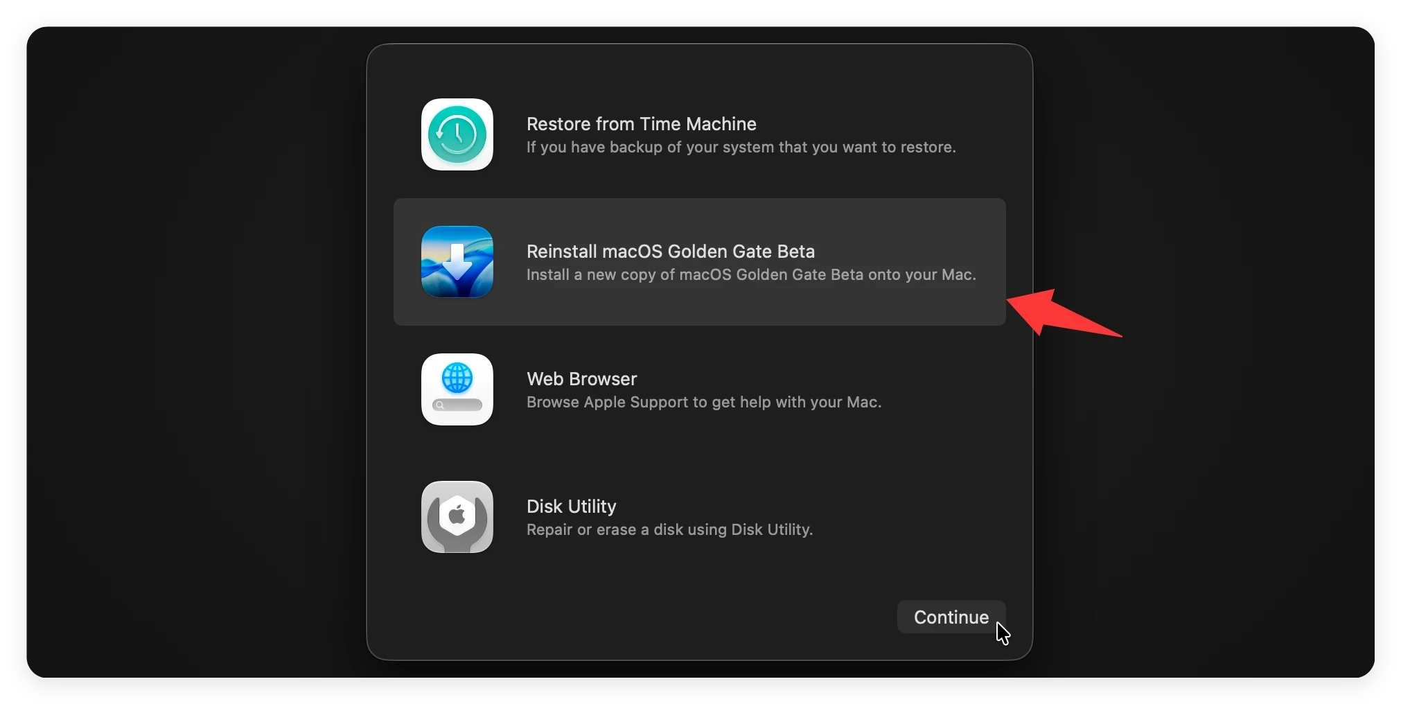 how to wipe internal disk and reinstall macOS 27 Golden Gate