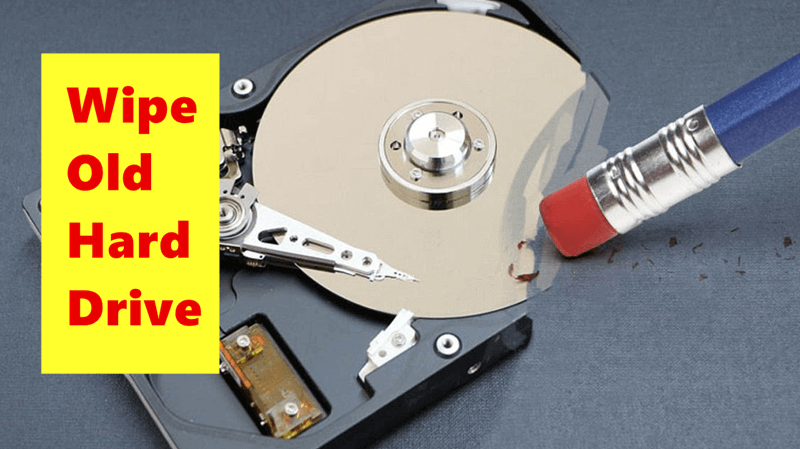 wipe old hard drive