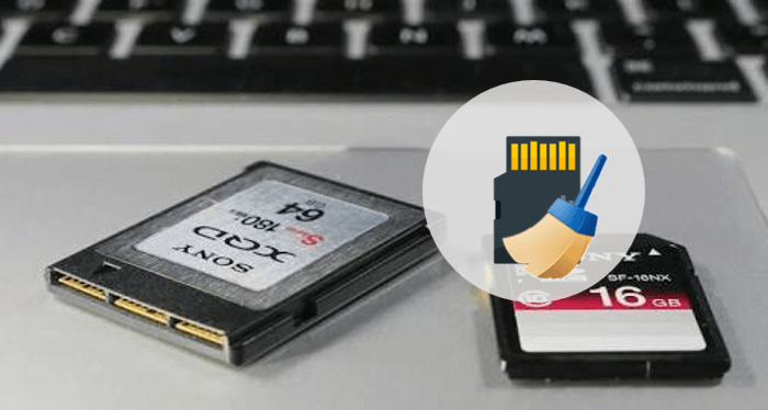 permanently erase data from XQD card