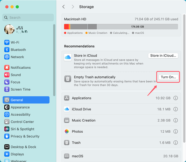 Empty Trash Automatically on Mac