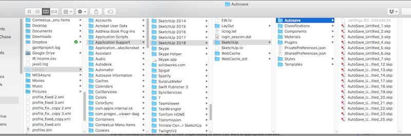 recover lost Sketch files