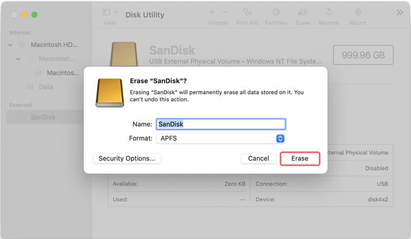can't copy files from Mac to an external SSD
