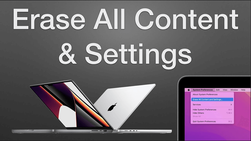 Erase All Contents and Settings on Mac
