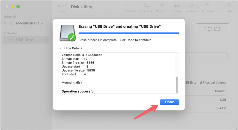 wipe USB drive on Mac