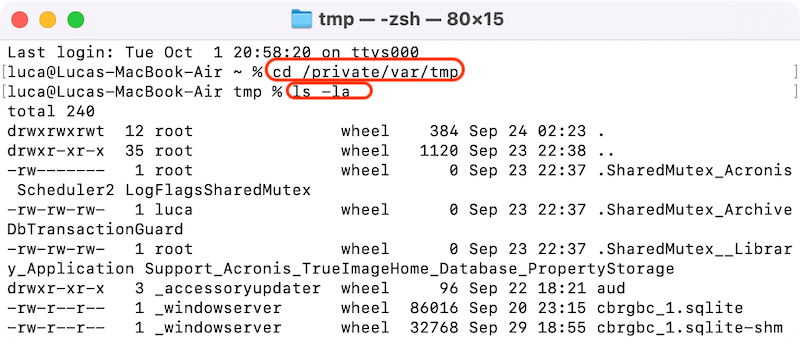 delete temporary files on Mac