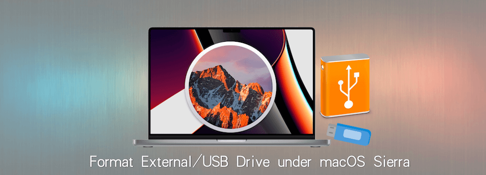 format external hard drive and USB drive under macOS 10.12 Sierra