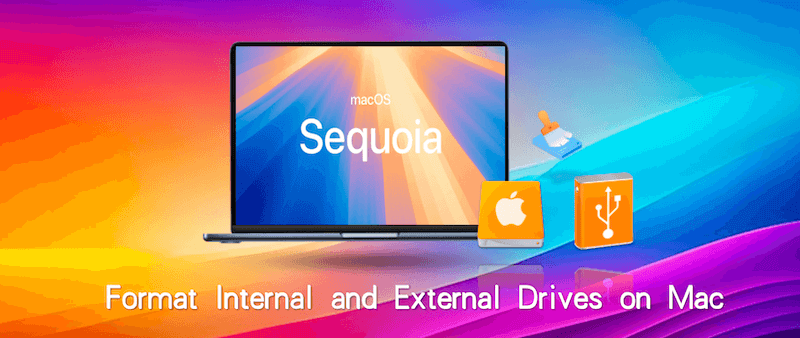 format internal and external drives on Mac