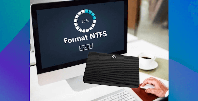 format Seagate external drive to NTFS on Mac